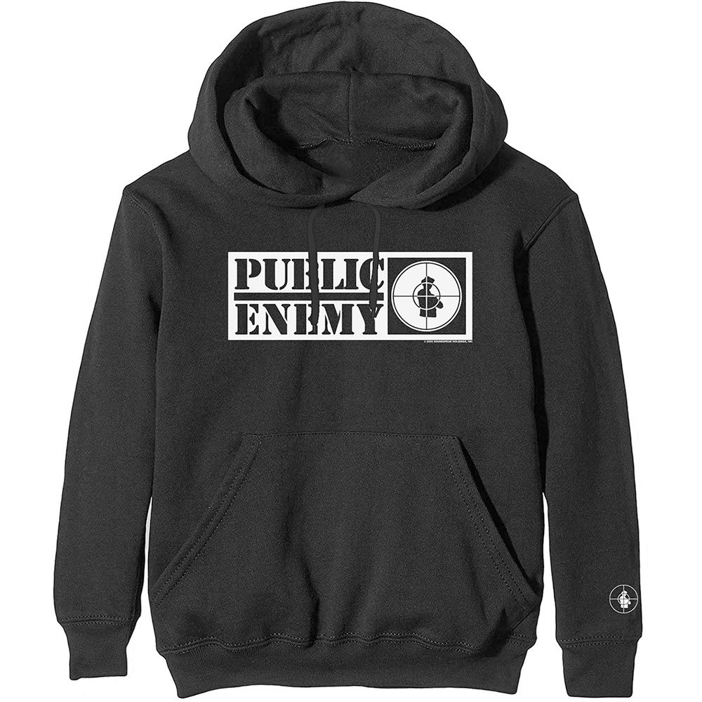 Public Enemy - Crosshairs Logo Sweat à capuche - Noir